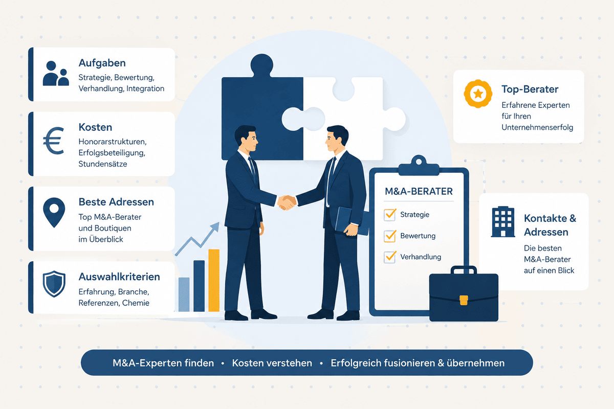 M&A-Berater: Aufgaben, Kosten und Auswahl der besten Berater