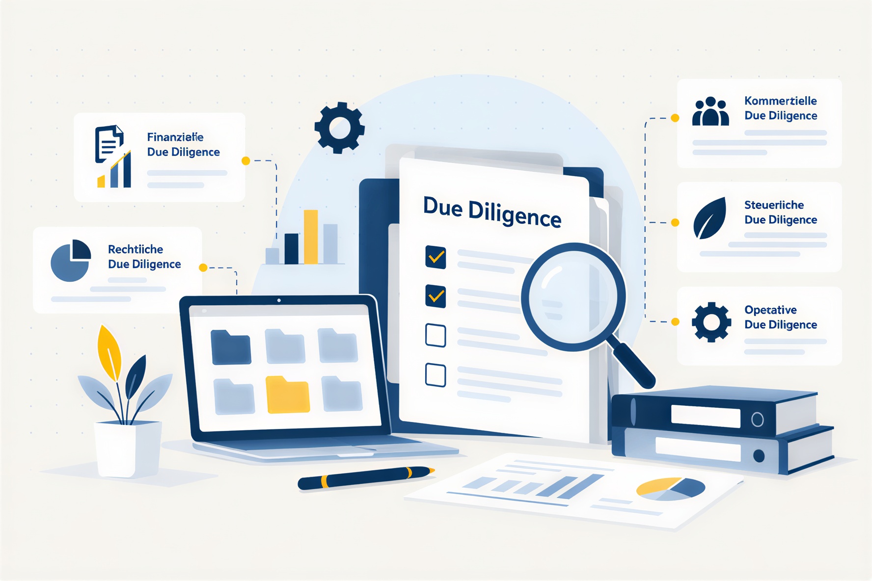 Due Diligence Prüfung eines Unternehmens: Arten, Ablauf und wichtige Dokumente